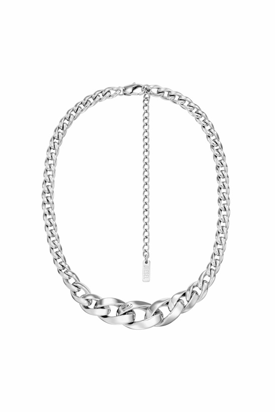 Photo: Diesel Stainless Steel Chain Necklace - Necklaces - Unisex - Silver