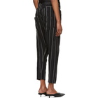 Haider Ackermann Black and White Stripe Kunzite Trousers