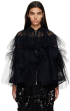 Simone Rocha Black Tiered Jacket
