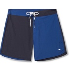 Pilgrim Surf Supply - Dorry Slim-Fit Mid-Length Colour-Blocked Swim Shorts - Blue