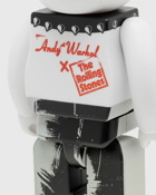 Medicom Bearbrick 400% Andy Warhol X The Rolling Stones Sticky Fingers 2 Pack White - Mens - Toys