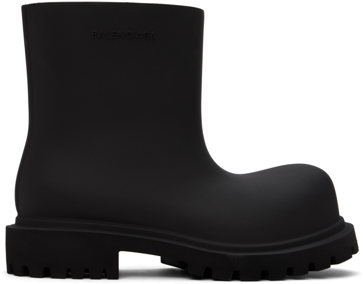 Photo: Balenciaga Black Steroid Bootie Boots
