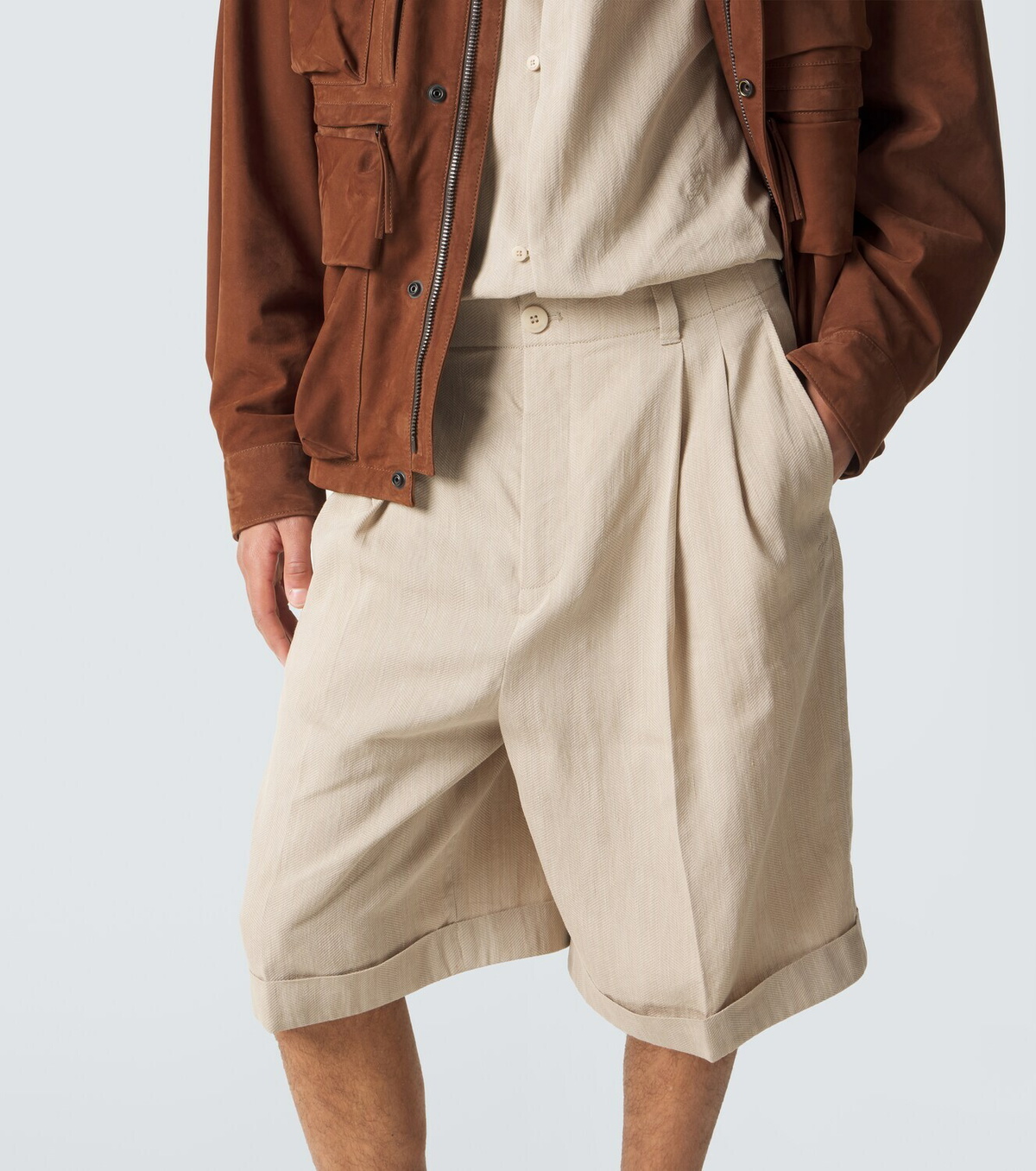 Jacquemus Pastro linen-blend Bermuda shorts