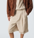 Jacquemus Pastro linen-blend Bermuda shorts