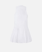 Pinko Mini Dress With Balloon Skirt And Vest Bright White