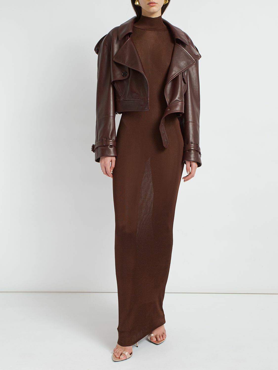 【関税込み】saint laurent LONG VISCOSE DRESS Saint laurent Long viscose dress available on julian-fashion