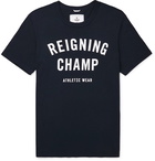 Reigning Champ - Logo-Print Cotton-Jersey T-Shirt - Navy