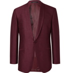 Richard James - Burgundy Silk-Shantung Tuxedo Jacket - Burgundy