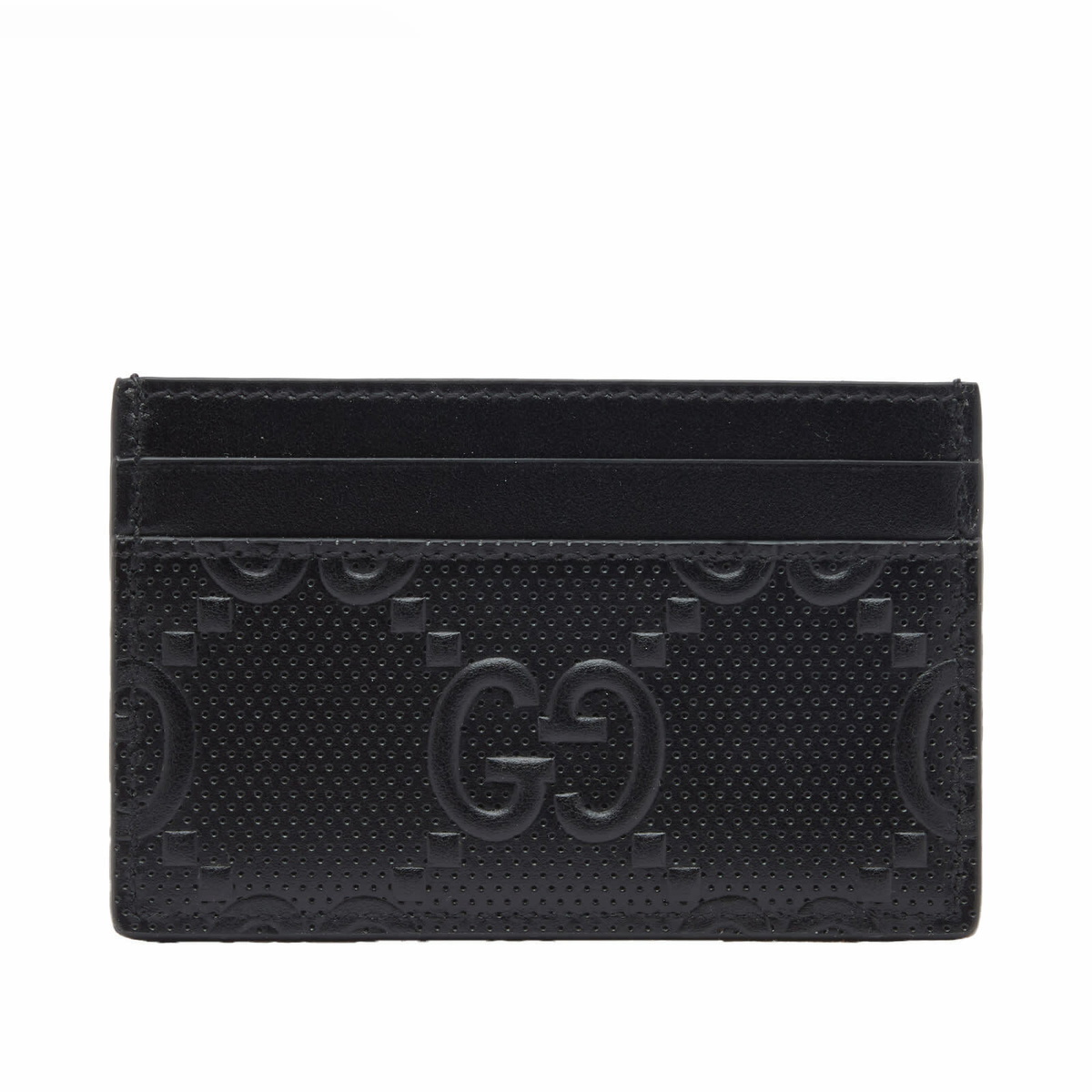 Gucci Men's GG Embossed Card Holder in Black Gucci