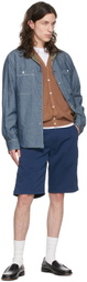ASPESI Brown Cotton Cardigan