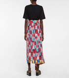 Dries Van Noten - Printed wrap midi skirt