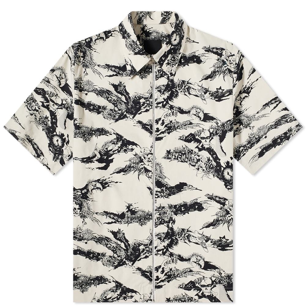 Givenchy Short Sleeve Cheetah Camo Hawaiian Shirt Givenchy