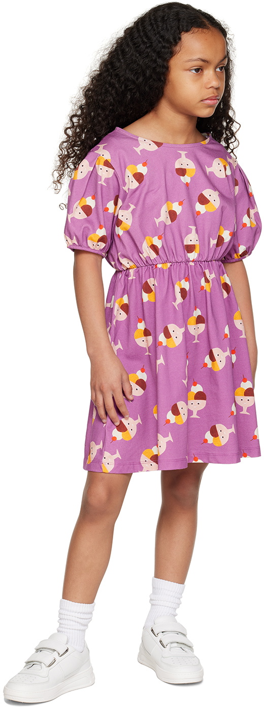 Daily Brat Kids Purple Happy Ice Dress