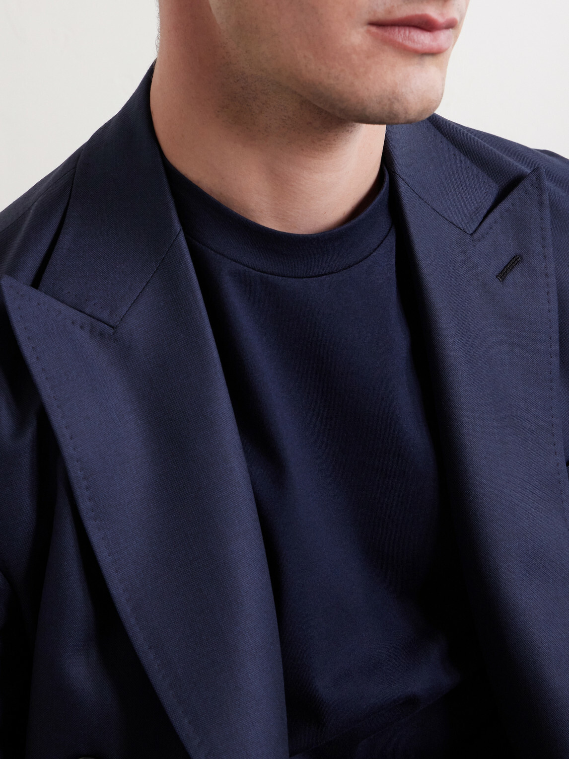 Brioni - Cotton-Jersey T-Shirt - Blue