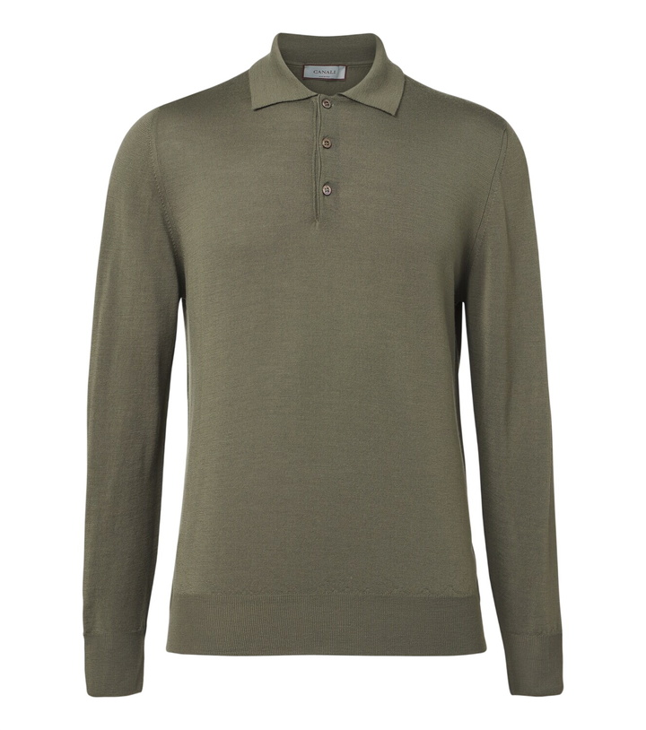 Photo: Canali Virgin wool polo sweater