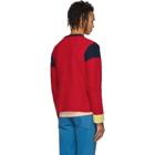 Eckhaus Latta Red and Navy Kermit Sweater