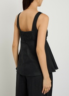 Faithfull The Brand Ellie Linen top Black
