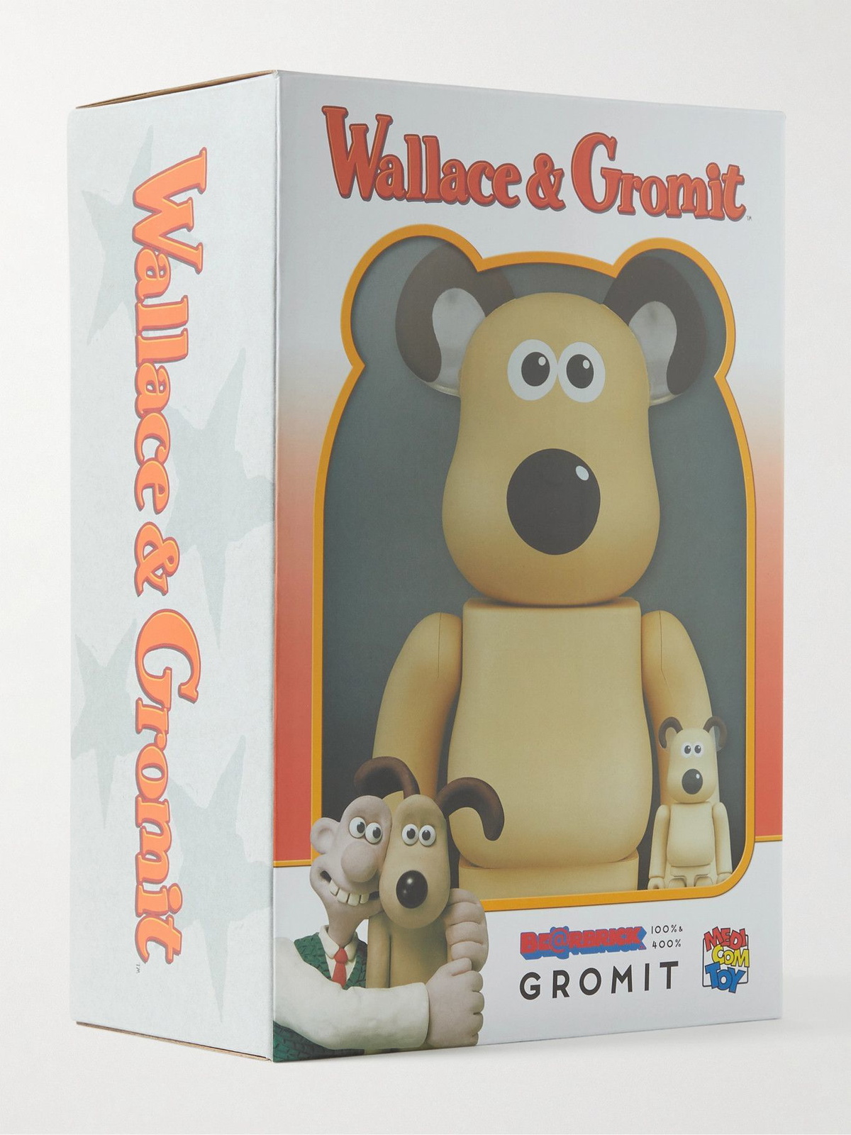 BE@RBRICK - Gromit 100% 400% Printed PVC Figurine Set BE@RBRICK