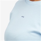 A.P.C. Women's Anna Logo Sweatshirt in Light Blue