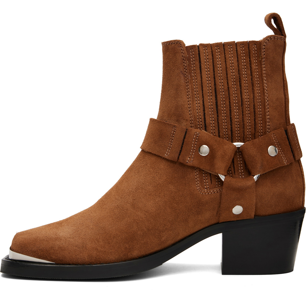 ANINE BING Tan Mid Biker Boots