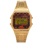 Timex x Space Invaders 80 Digital Watch in Gold