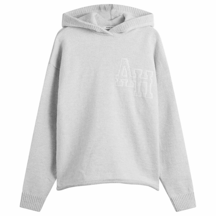 Photo: ANNIE HOOD Men's Knit Hoodie in Grey