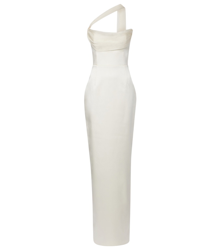 Photo: The New Arrivals Ilkyaz Ozel Julietta scarf-detail silk gown