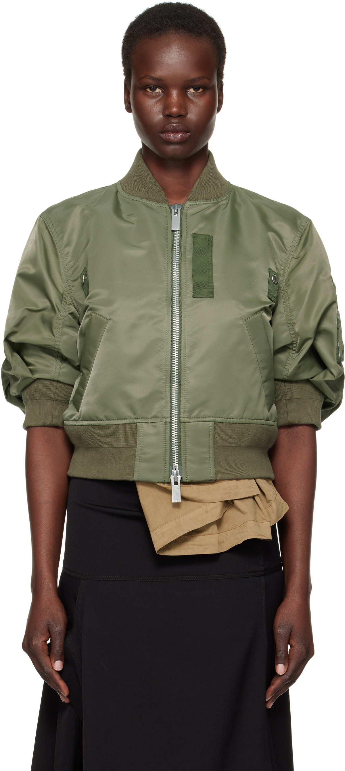 【１着でも送料無料】 sacai Khaki Nylon Twill Blouson Sacai ジャケット・アウター