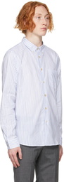 PS by Paul Smith White & Blue Tailored Pinstripe Shirt