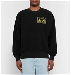 Aries - Logo-Print Cotton-Terry Sweatshirt - Men - Black