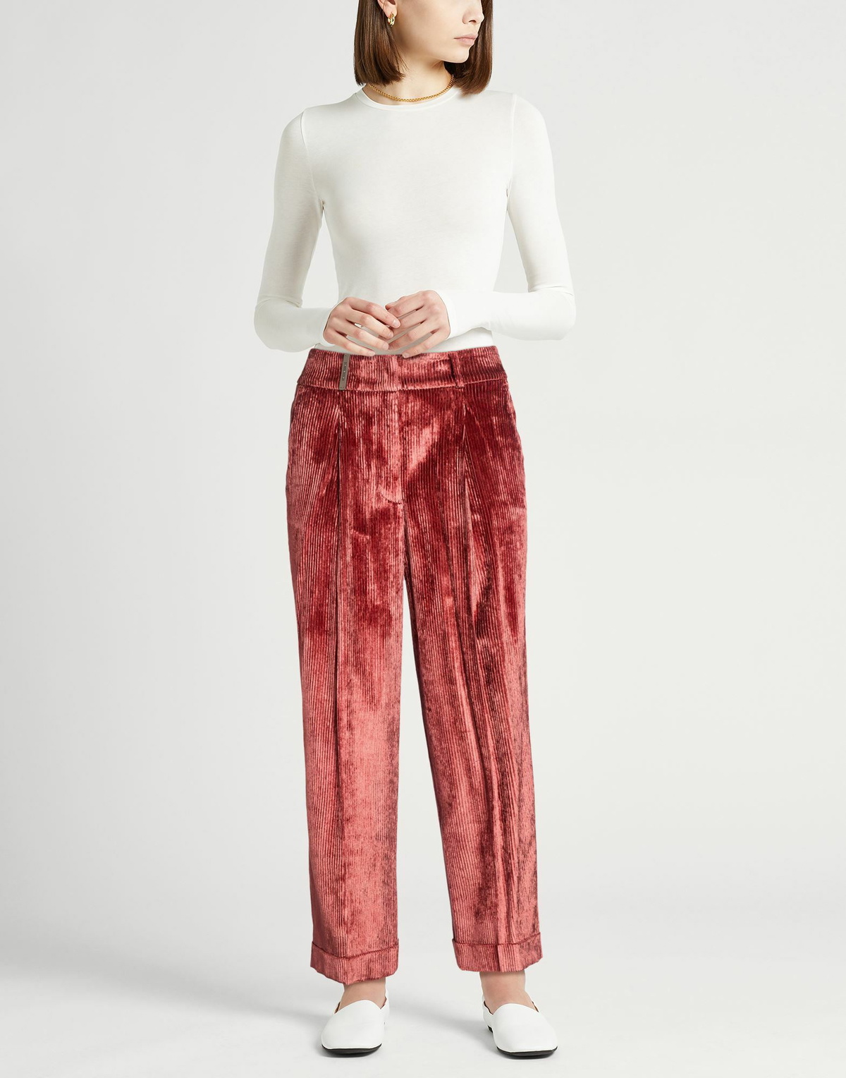 Peserico Womens Pants Brick