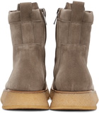 Rick Owens Taupe Para Boots