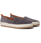 Mulo - Suede Espadrilles - Blue