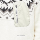 And Wander Men's Lopi Fair Isle Crew Knit in Off White