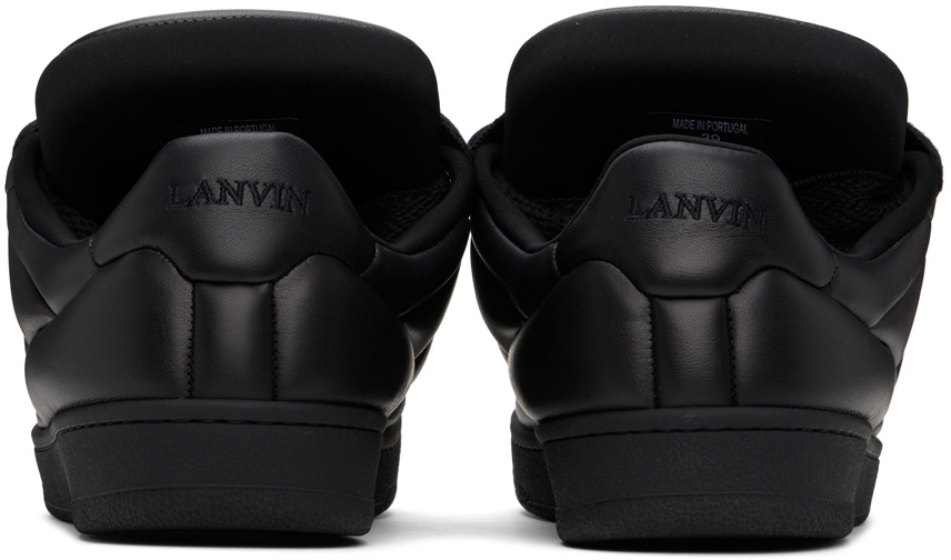 スニーカー Lanvin Black Leather Curb Xl Sneakers Lanvin Black Curb Leather Sneakers – ICETIME LUXE