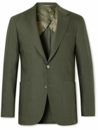 Canali - Linen and Wool-Blend Suit Jacket - Green