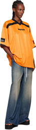 Martine Rose Yellow Printed Football T-shirt