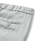 Frescobol Carioca - Sandro Linen and Cotton-Blend Drawstring Trousers - Gray