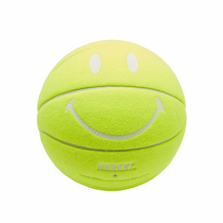 Photo: MARKET Men's Smiley Tennis Basketball in Green