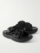 Bottega Veneta - Webbing-Trimmed Rubber Sandals - Black