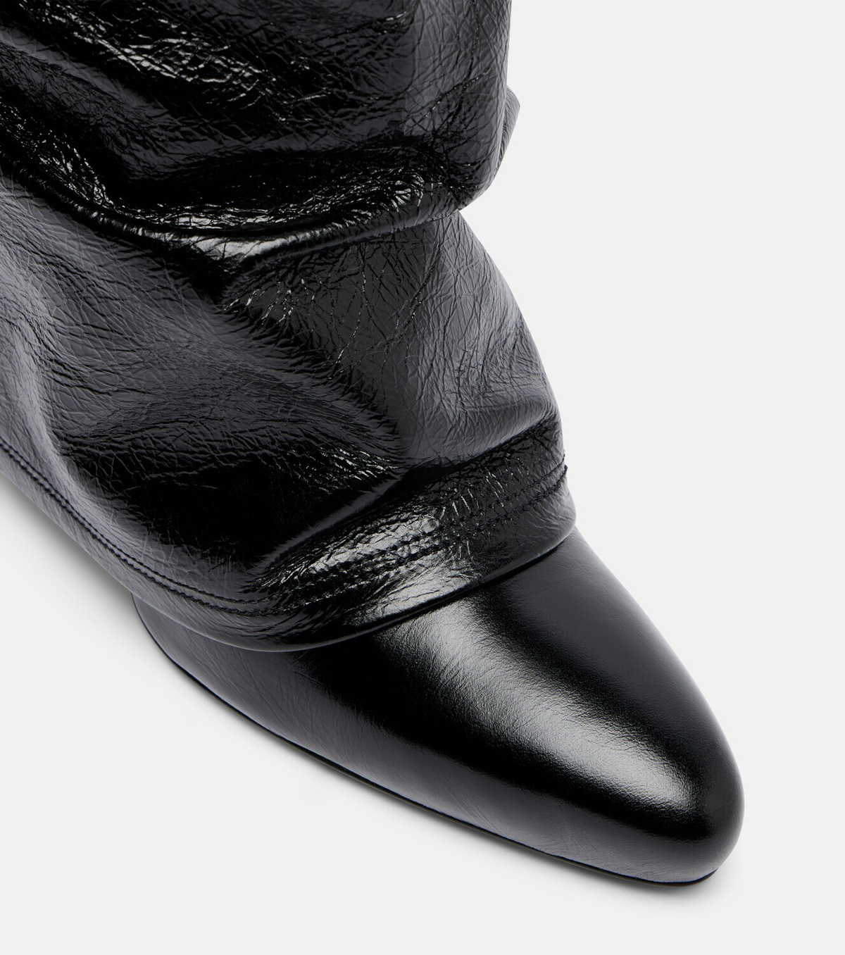 The Attico Leon patent leather knee-high boots