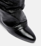 The Attico Leon patent leather knee-high boots
