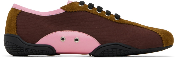 Photo: Nicole Saldaña Burgundy & Tan Simone Sneakers