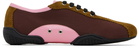 Nicole Saldaña Burgundy & Tan Simone Sneakers