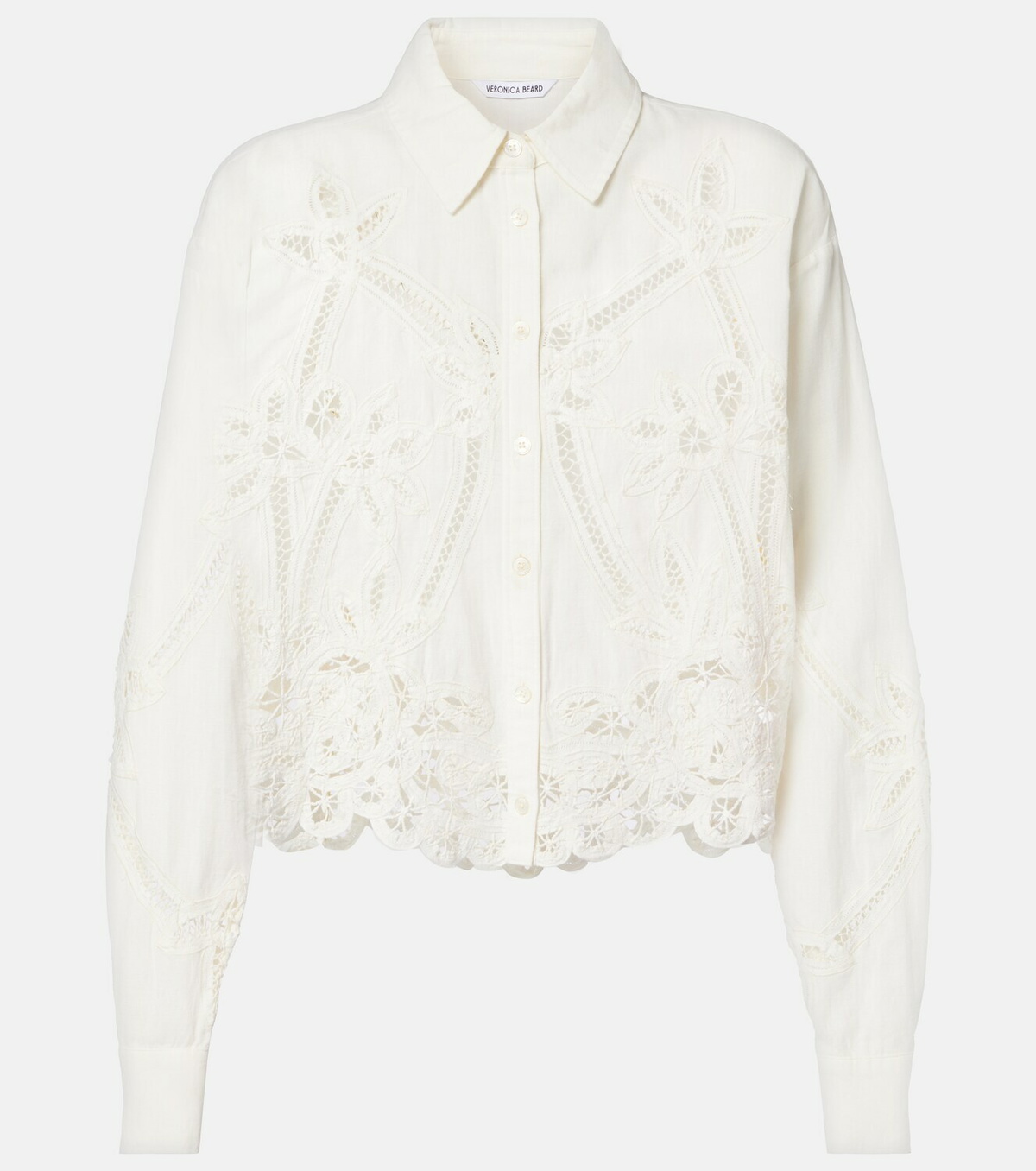 Veronica Beard Aderes cotton and linen shirt