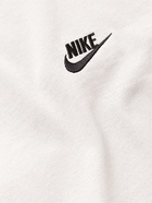 Nike - Logo-Embroidered Cotton-Jersey T-Shirt - Neutrals