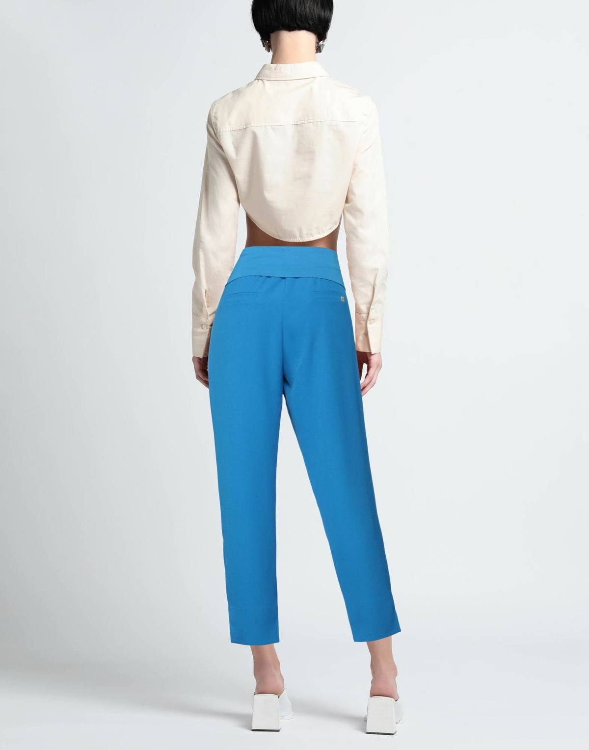 Manila Grace Womens Pants Bright in Blue