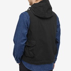 Engineered Garments Men's Ripstop Field Vest in Black Ripstop