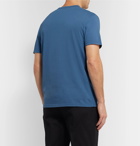 Mr P. - Garment-Dyed Cotton-Jersey T-Shirt - Blue