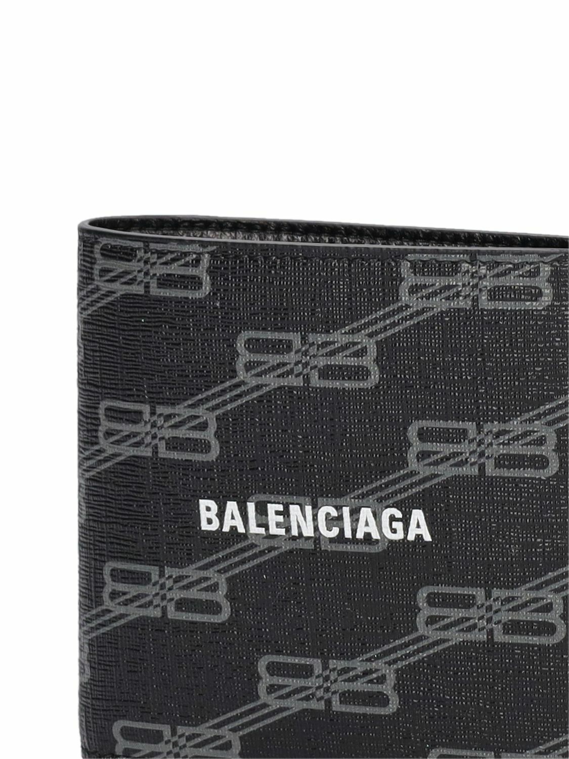小物 BALENCIAGA logo wallet Balenciaga Men's Sport Logo Wallet in Black/White White